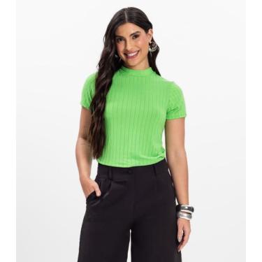 Imagem de Blusa Feminina em Malha Delicate Infinita Cor Verde, P, Verde