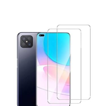 Imagem de 2 peças de vidro temperado, para OPPO Reno4 Z 5G, filme de vidro protetor de tela