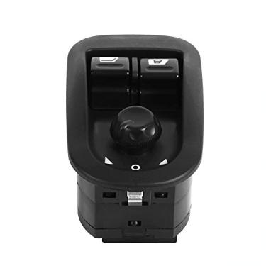 Imagem de Naroote Interruptor Elétrico de Alto Desempenho para Levantador de Janela para Ajuste para Adequado para 206, Fácil de Instalar, Cabe Em Hatchback, Metal Preto 3,15 X 2,1 X 2, Polegadas