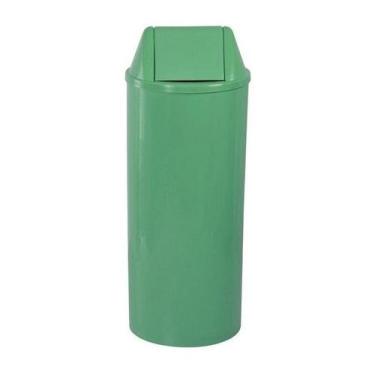 Imagem de Lixeira 50 Litros Com Tampa Vai Vem Cor:Verde - jsn