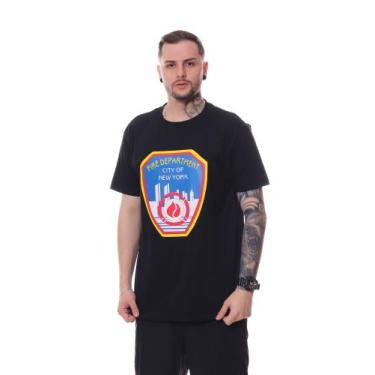 Imagem de Camiseta Bali Company Fire Department, Preto, m