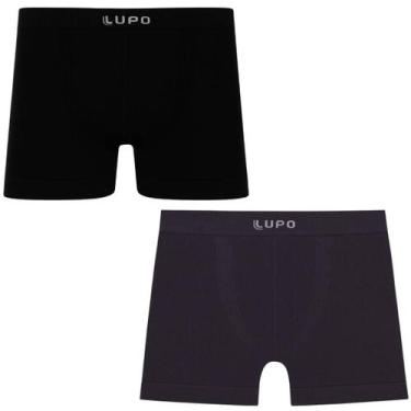 Imagem de Kit 2 Cuecas Lupo Boxer Microfibra Box Sem Costura Masculino Atacado O
