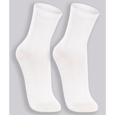 Imagem de Kit 2 Meia Cano Longo Lupo Feminino 4575-088, Branco, Branco, 34-39