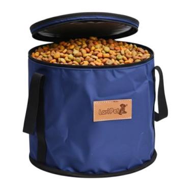 Imagem de Conteiner Bolsa Porta Ração 7kg Resistente Impermeável para Cães e Gat