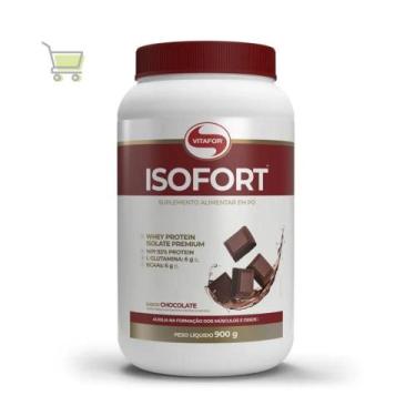 Imagem de Isofort Whey Protein Isolada 900g Vitafor, Chocolate