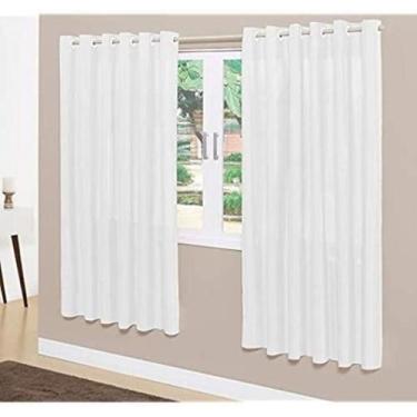 Imagem de Cortina Para Sala Quarto Em Tecido Oxford Branco 3,00X1,80 - B.F Confe