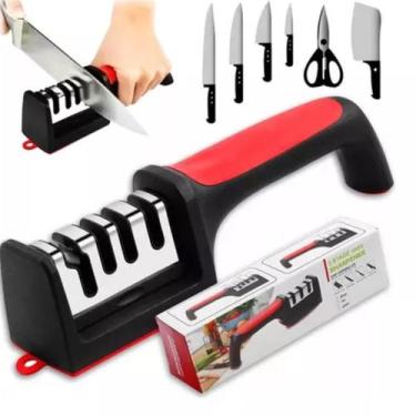 Imagem de Afiador Facas Tesouras 3 Em 1 Qualidade Top - Lippin