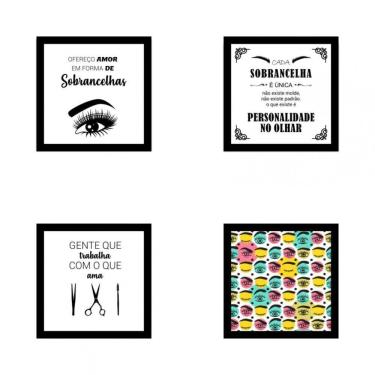 Imagem de Kit De Quadros Decorativos Em Mdf Designer Sobrancelhas 05