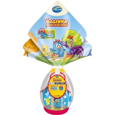 Imagem de Ovo de Páscoa Arcor Infantil Chocolate ao Leite 100g Galinha Pintadinha