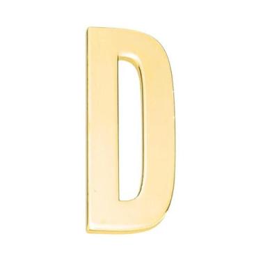 Imagem de Adesivos De Números De Casa Em Metal Autoadesivos 7x3cm Letras Do Alfa