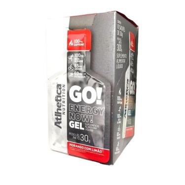 Imagem de GO Energy Now Gel (Display 10 unid. 30g) - Sabor: Morango com Limão - 