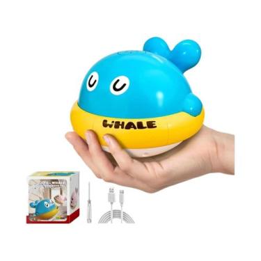 Imagem de Brinquedos De Banho Para Crianças Pequenas: Baleia Iluminada Com Jato 