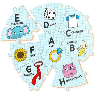 Imagem de Brinquedo Educativo Alfabeto Formato Caracol Letras - Aprendizado Lúdico E Divertido