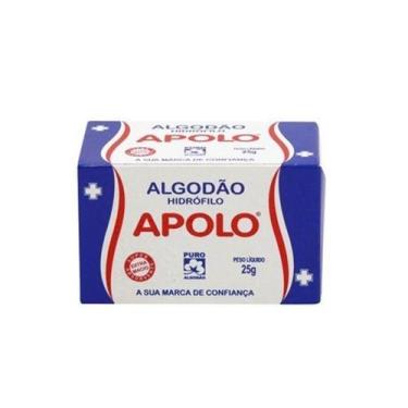 Imagem de Algodão Apolo Hidrofilo 25g - Embalagem c/ 20 unidades