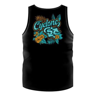 Imagem de Regata Cyclone Hawaiian Garden Metal, Preto, G