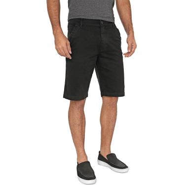 Imagem de Bermuda Macaw Passeio Sarja Roma Preta-Masculino