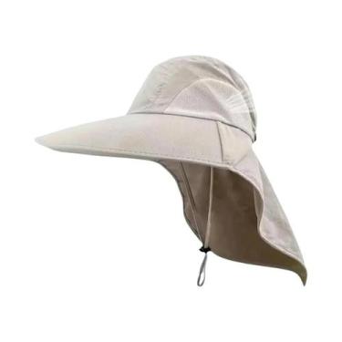 Imagem de Chapéu De Sol Unissex Ajustável Com Aba Larga E Protetor De Pescoço, P