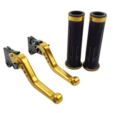 Imagem de Kit Manopla Manete Pop 110 100 Titan Fan Start Cargo A Lona - Stark Ra