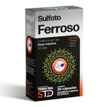 Imagem de Sulfato Ferroso - 30 Cápsulas - Katiguá - Katigua