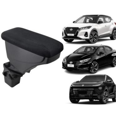 Imagem de Apoio De Braço Nissan Kicks Tecido Preto Sem Costura - GPI Automotive,