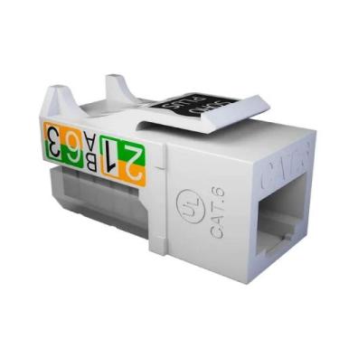 Imagem de Conector RJ45 Fêmea CAT.6 T-568A/B Branco Furukawa Sohoplus