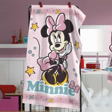 Imagem de Toalha De Banho Infantil Felpuda Minnie Dohler, Rosa