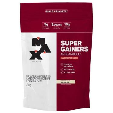 Imagem de Hipercalórico Super Gainers 3kg - Max Titanium-Unissex