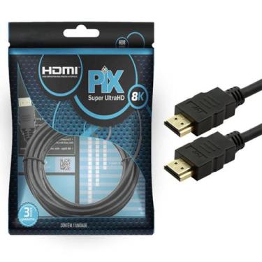 Imagem de Cabo HDMI Classic 2.1 8K HDR 19 pinos 1,5m Pix