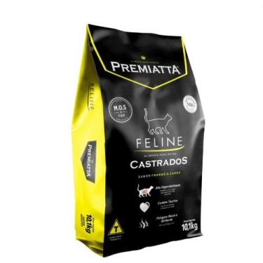 Imagem de Ração Premiatta Gatos Castrados Frango e Carne 10,1KG