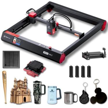 Imagem de Gravadora Laser CNC Completa Alpha MK2 20W, Corta MDF até 20mm e Grava