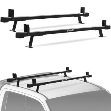 Imagem de Rack de Teto 1,20m Duplo Cargo Com Orelinha Universal Preto - GTNOX