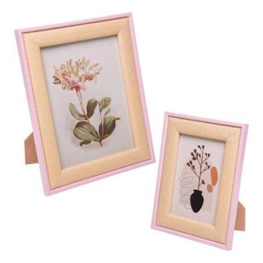 Imagem de Kit Porta Retrato 10x15 15x20 Verde Rosa Azul Decoração Mesa - - Lojas