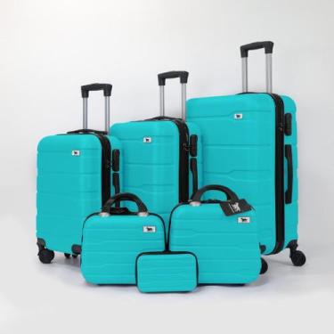 Imagem de Kit 6 Malas / Frasqueiras De Viagem Bordo E Despacho M1 - POOFY, Tiffa