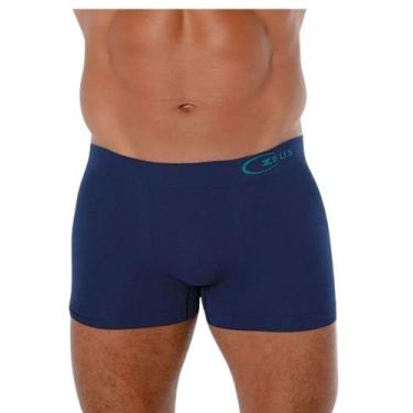 Imagem de Cueca Boxer Atlante Sem Costura Ultraleve Zeus Demillus 090142, Marinh