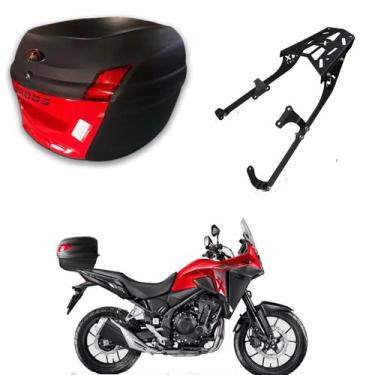Imagem de Baú Bauleto 34l com Suporte Baú Superior Nx 500 2026 - AWA, Vermelho