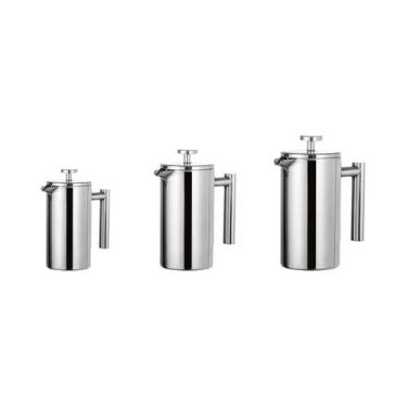 Imagem de Cafeteira Francesa de 350ml/800ml/1000ml em Aço Inoxidável com Parede 
