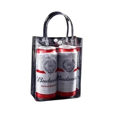 Imagem de Bolsas Transparentes De PVC Macio Para Presentes Com Alça, Embalagem D
