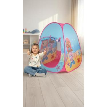 Imagem de Barraca Infantil Tenda Dobrável Estampa Sereia - Congratulations Store