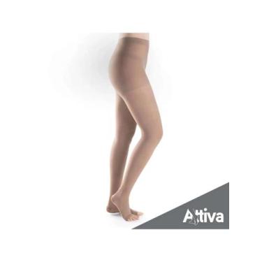 Imagem de Meia Calca Attiva Alta Compressao 20-30 Fem Aberta Natural Tamanho M C