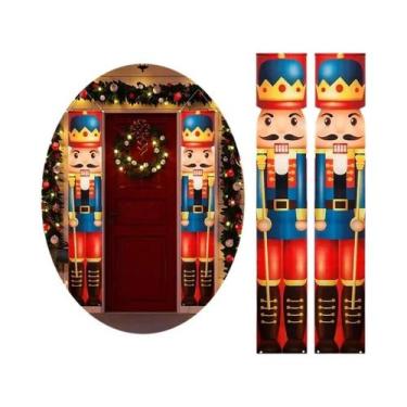 Imagem de Banner De Porta Quebra-Nozes Do Papai Noel Decorações De Natal 2025 En