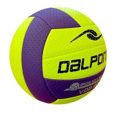 Imagem de Bola Dalponte Vôlei VDP 9000 Soft, Verde, Roxo