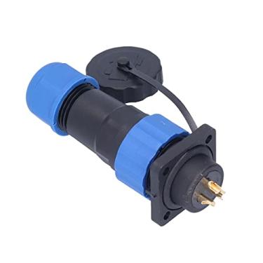 Imagem de Tomada à prova d'água, adaptador de conector industrial resistente à oxidação 4 furos de montagem para equipamentos eletrônicos para comunicações(3 núcleos)