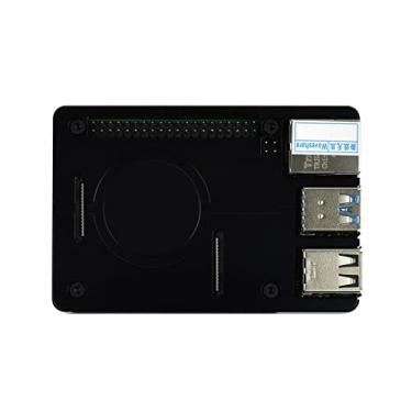 Imagem de Waveshare Lightweight Aluminum Alloy Case for Raspberry Pi 4 with CNC Precise Processing and Sand Blasting Finish Nice & Durable