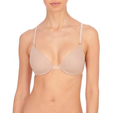Imagem de Natori Sutiã feminino transparente conversível ultraleve com decote profundo, Café, 32B