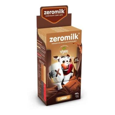 Imagem de Chocolate Zeromilk 40% Cacau Crisp - Display 6X80g - Tudo Zero Leite