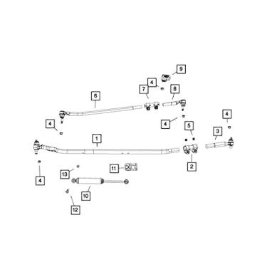 Imagem de Mopar Elo de arrasto do suporte