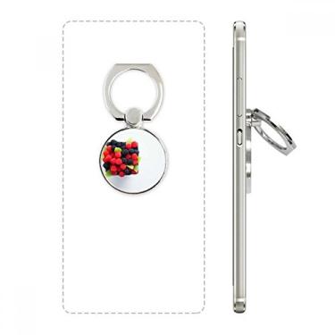 Imagem de Suporte de argola ajustável para celular com foto de frutas vermelhas temperadas