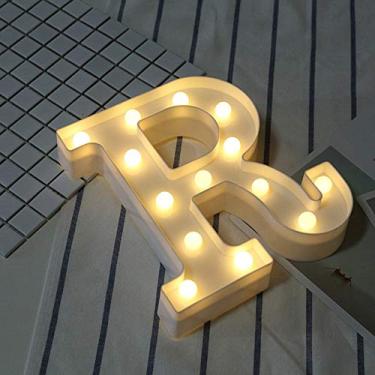Imagem de Número de placa de casa flutuante 3D DIY branco letra de plástico luz LED letreiro alfabeto lâmpada noturna para decoração de ambientes internos e externos