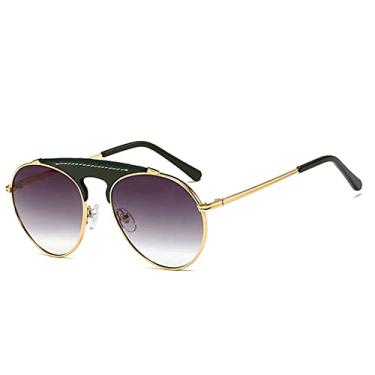 Imagem de Óculos de Sol Estilo Piloto Aviador Grande Moda Fashion FENCHI com Proteção Uv400 (C3)