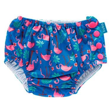 Imagem de Biquíni de Banho com Fralda Reutilizável Buba Flamingo Tamanho G de 12 A 14kg 1 Unidade
